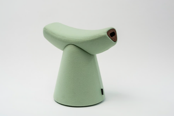 GARDIAN - Low fabric stool by La Manufacture - view 3